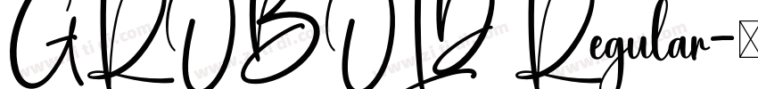 GROBOLD Regular字体转换